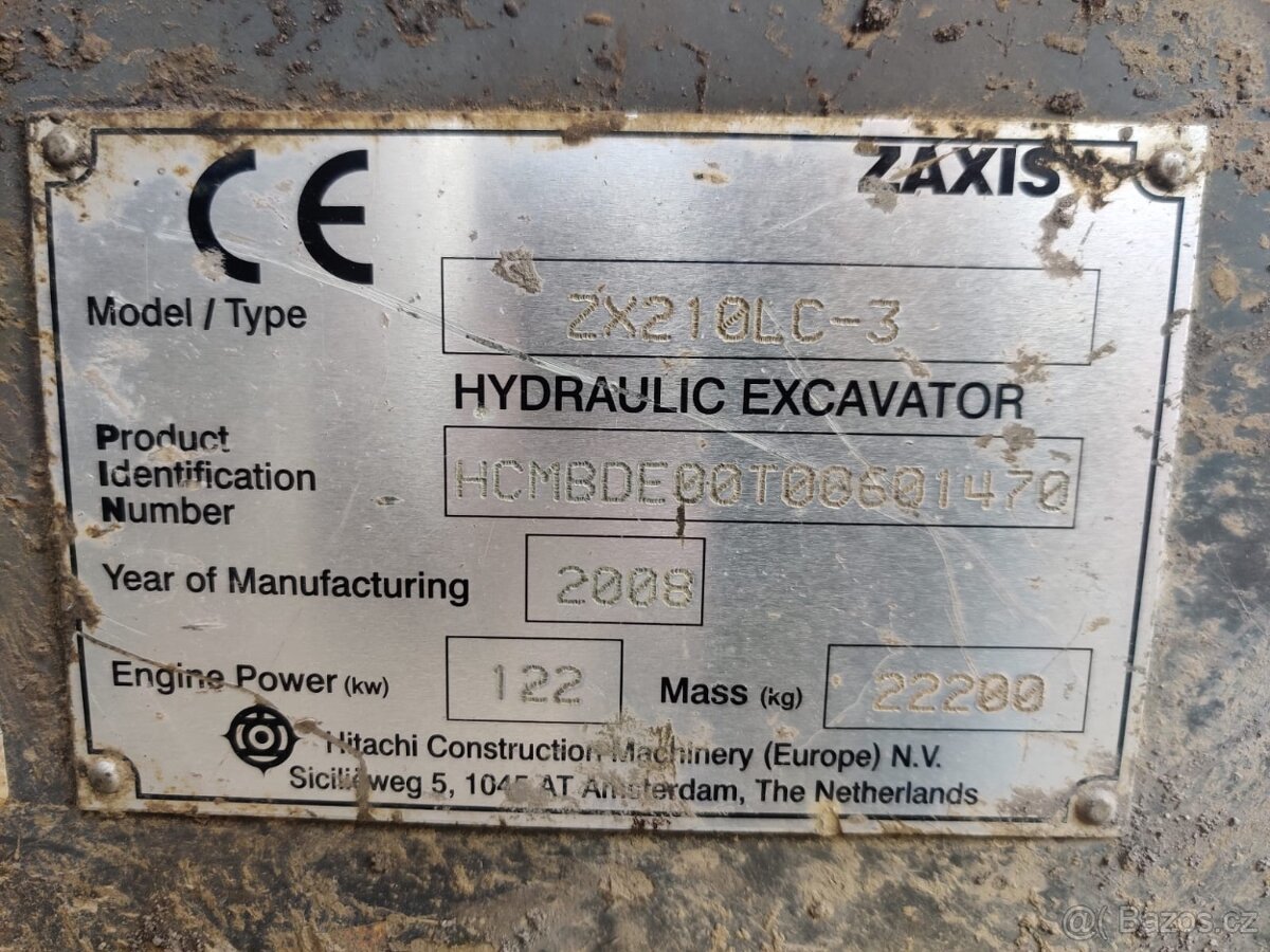 Pásový bagr HITACHI ZX210 LC-3 - 20