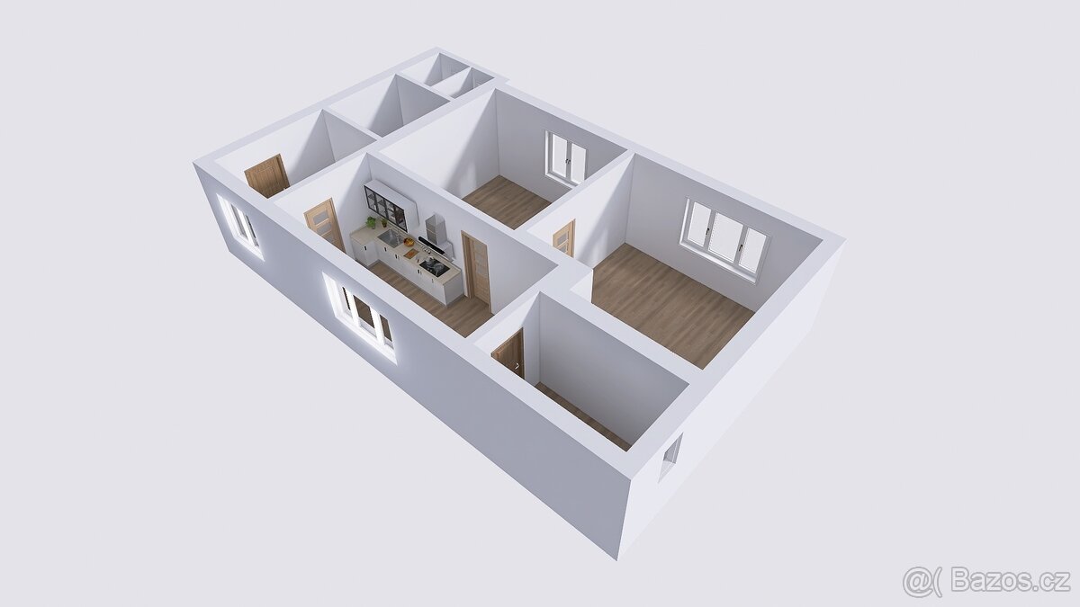 Prodej prostorného bytu 2+1, 75,1 m², Dlouhá Loučka - 20