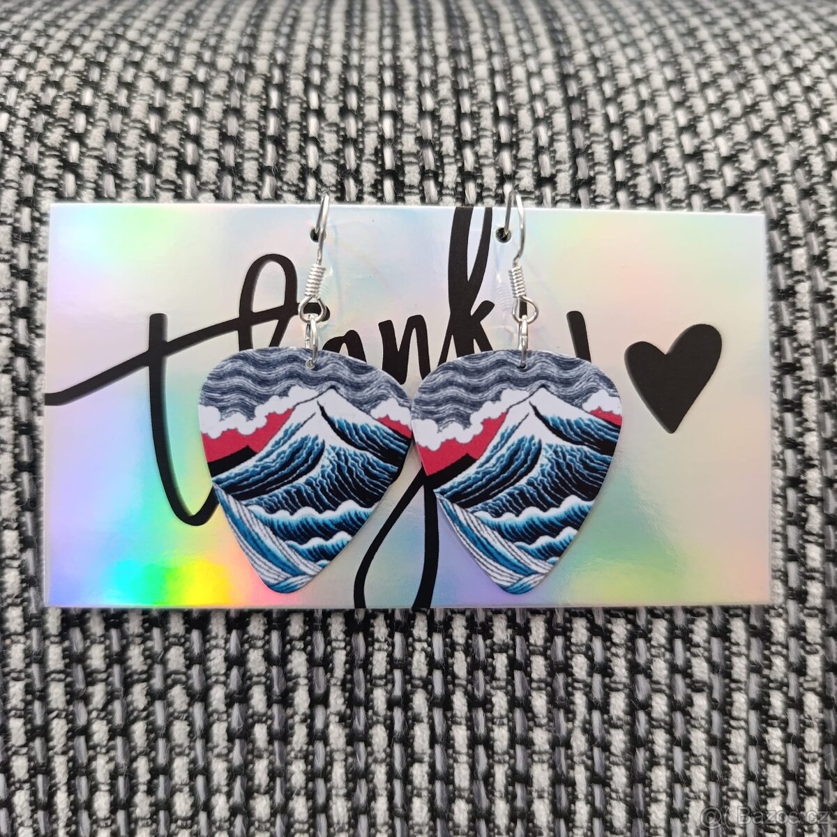 Náušnice z kytarových trsátek - 20