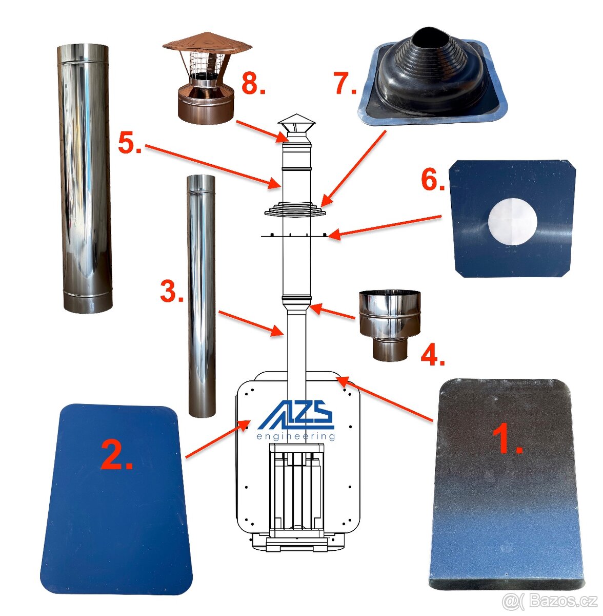 Sudová sauna 240cm AZS-ENGINEERING QUADRO 1QL - 20