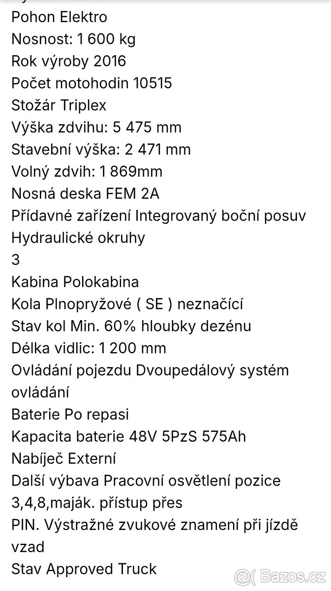 VZV Linde E 16 P - 20