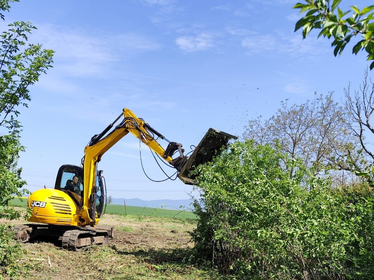 Bagr JCB 8085. Klima, 2x lyžica, kosačka. - 20