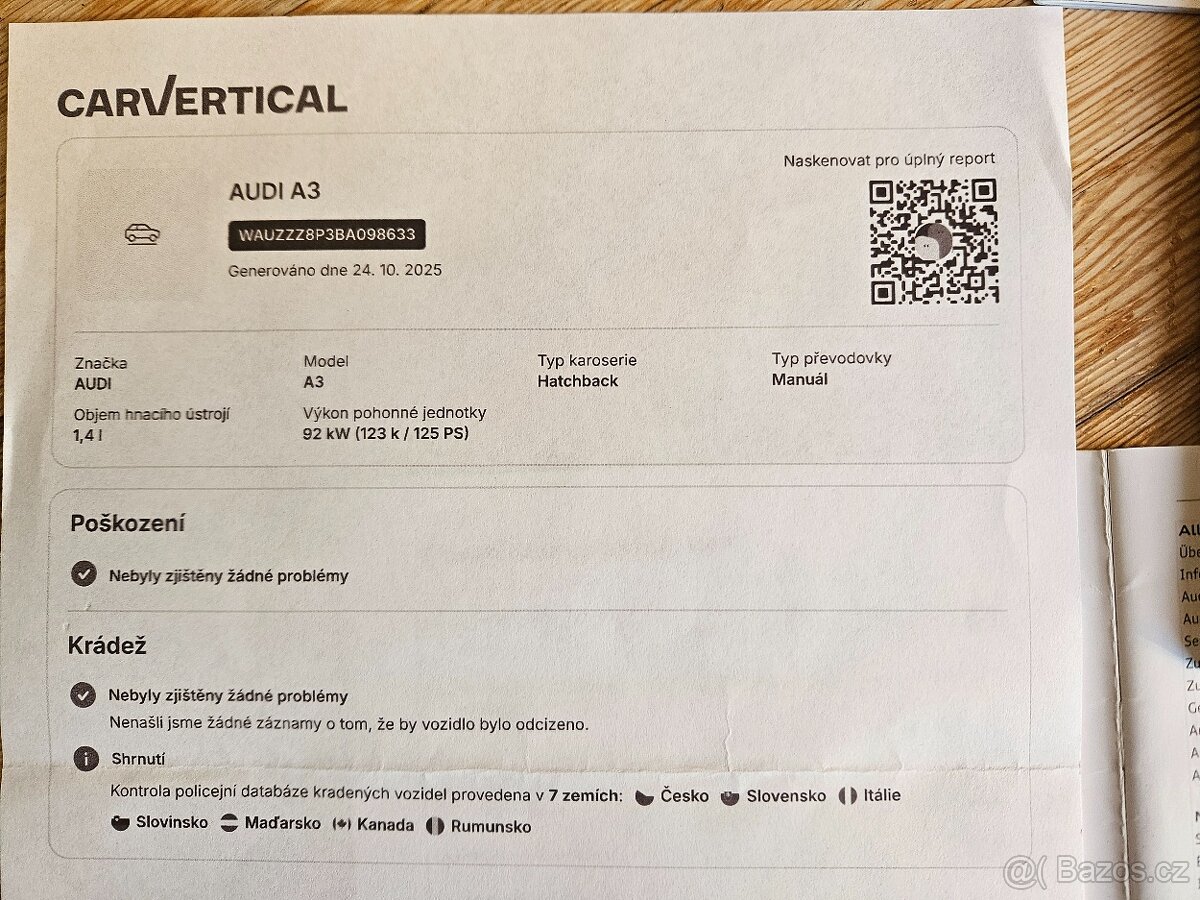 Audi A3 Sportback 1.4 TFSI 92 kW 2011, 184.000 km,2 sady kol - 20