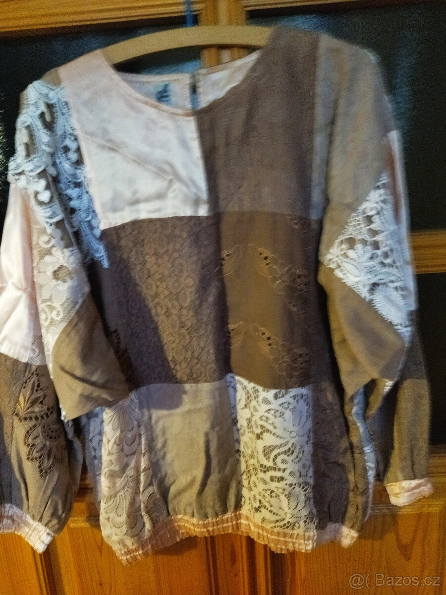retro košilové halenky, saka, tuniky - 20