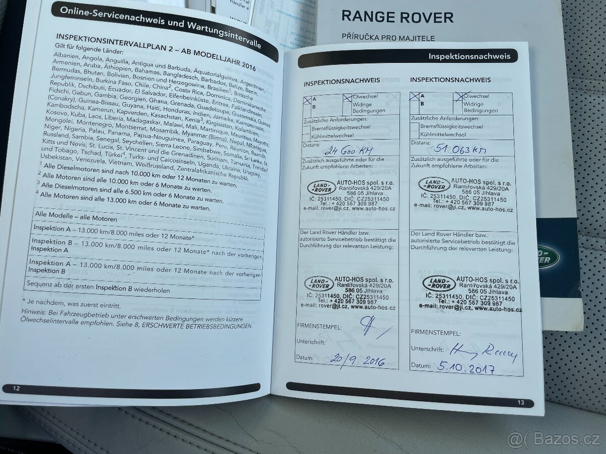 LAND ROVER RANGE ROVER VOGUE SDV8 250kw VOGUE 2015 - 20