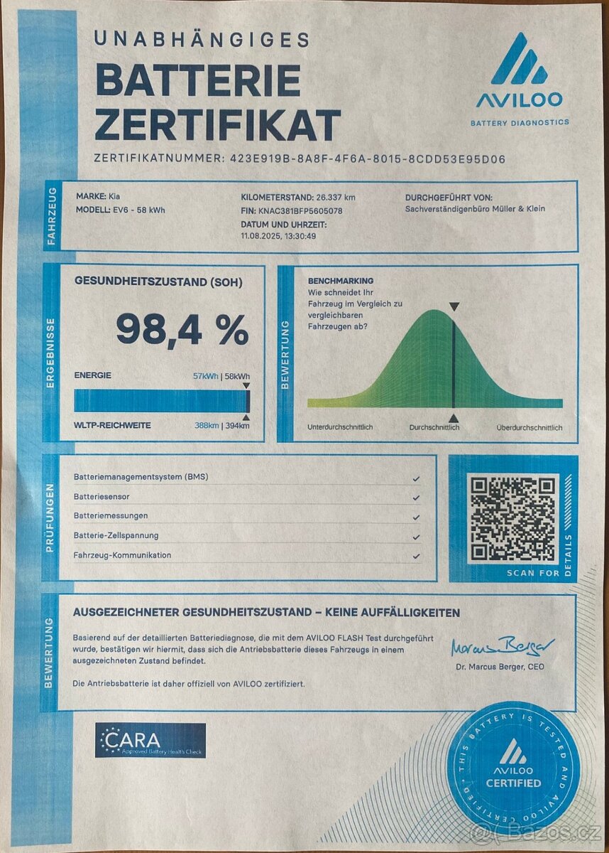 Kia EV6, 58 kW, 2023, ZÁRUKA do 2030 - 20