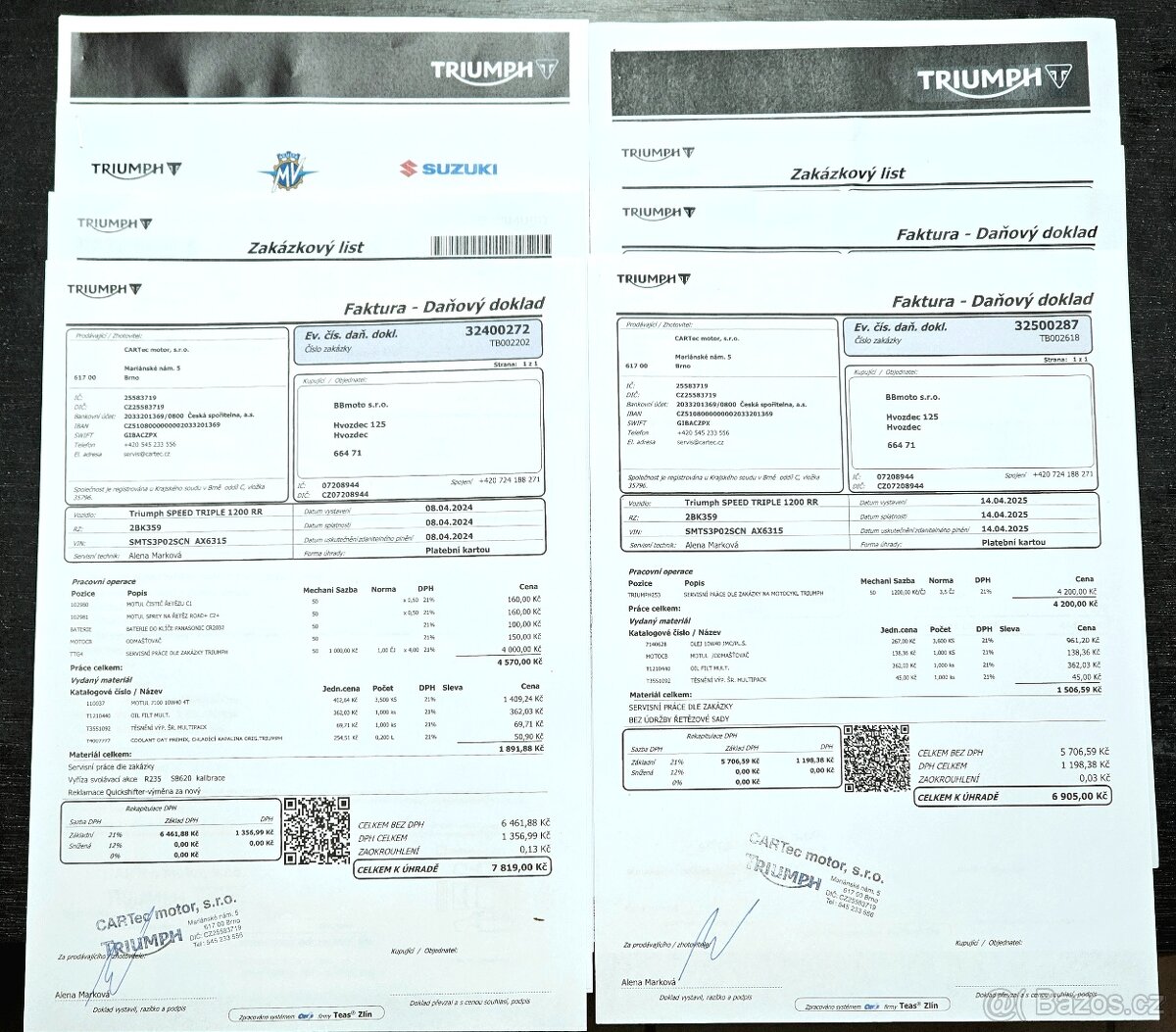 Triumph Speed Triple 1200 RR, záruka do 3/2026, DPH - 20