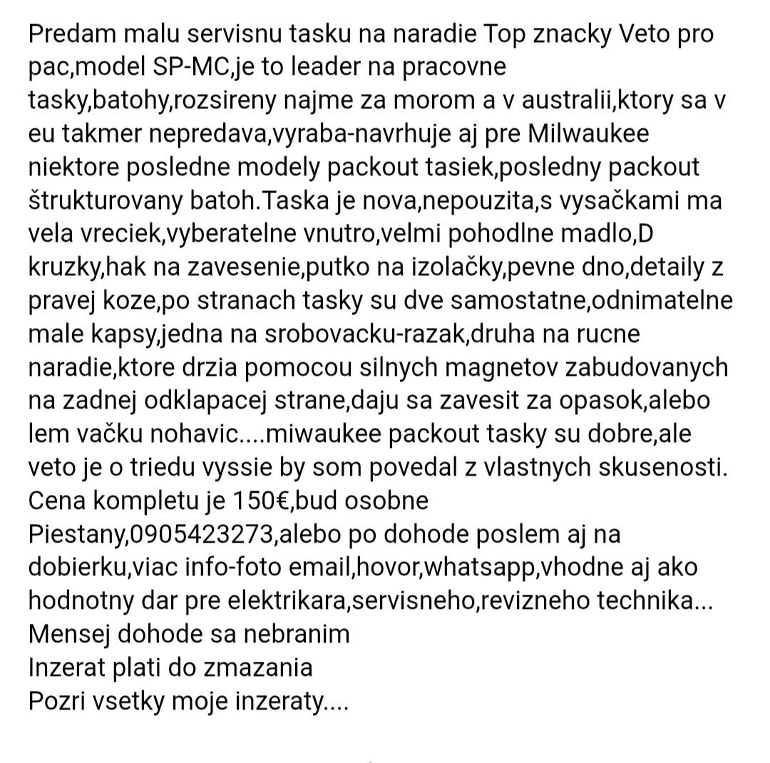 Veto Pro Pac SP-MC - 20