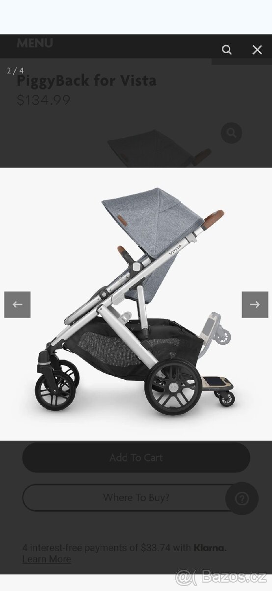 Prémiový kombinovaný kočárek pro 1-3 děti UPPAbaby - 20