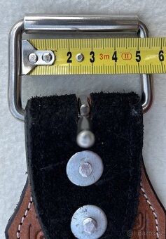 Westernový podbřišník kožený s propojovacím řemínkem MIX - 20