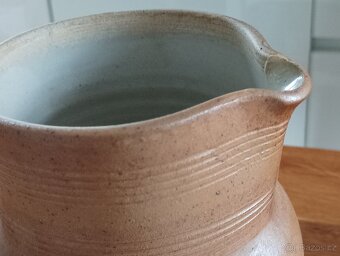 KAMENINOVÝ DŽBÁN GRES DU BERRY RUČNĚ VYROBENÝ - FRANCIE - 20
