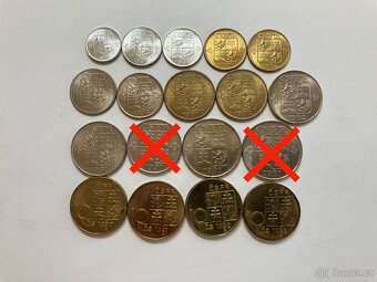Československo 1918 - 1993 obehové mince v krásnom stave - 20