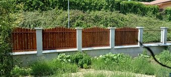 Dřevo- Plotová modřínová prkna plotovka plaňky na plot - 20