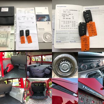 VW Transporter T6.1 LONG-135 tis.km-DPH-barva RED Multivan - 20