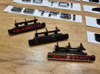 AUDI chromove znaky loga AUDI kruhy - 20