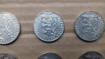 Stříbrné pamětní výroční mince 100 Kčs Stalin Gottwald Únor - 20