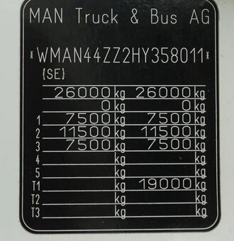 9239 - MAN TGM 26.340 - 6x2 - Valník + HR-PALFINGER PK 19.00 - 20