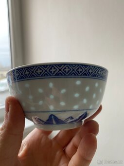 Nová retro souprava z čínského porcelánu I - rýžové zrno - 20