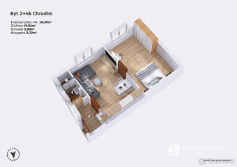 Prodej bytu 2+kk 53 m² Přemysla Otakara, Chrudim - 20