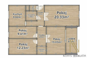 Pronájem, byt 4+1, 83 m², ul. Manětínská - 20