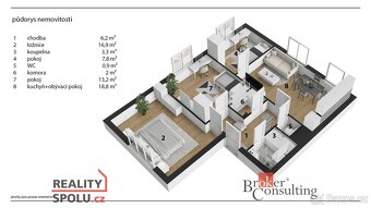 Prodej, byty/4+kk, 70 m2, Sobočice 17, 28144 Zásmuky, Kolín  - 20