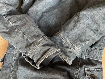 Dívčí teplá džínová parka s kapucí- Hema-146/152 - 20