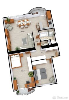 Prodej bytu 3+kk, 88 m2 v Jičíně - Novém Městě, ev.č. 00267 - 20