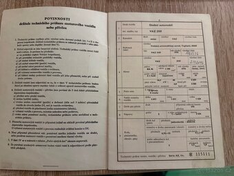 Lada Vaz 2101, původní spz- tp, servisní kniha, eko placeno - 20