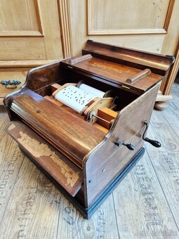 Starožitný hrací stroj, flašinet SYMPHONIA, 1890 - 20