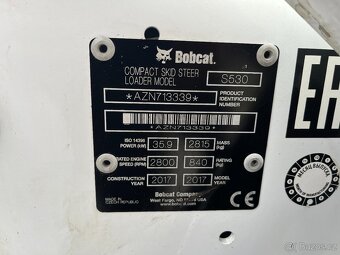 Nakladač smykovy Bobcat S530, nové pneumatiky UNC, CAT, - 20