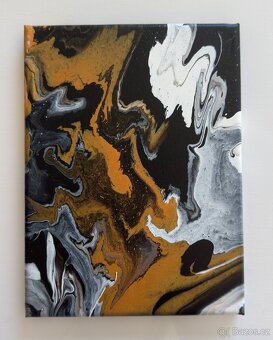 Akrylové obrazy - tekuté emoce - 20