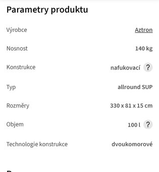 Paddleboard Aztron Mercury 10/10 - 20