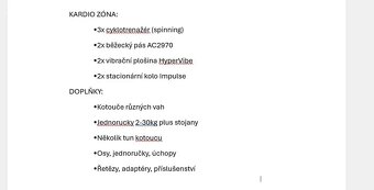 PRODEJ KOMPLETNÍHO FITNESS VYBAVENÍ - TOP STAV - 20