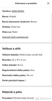 Gino Rossi dámská kabelka klopna kožená nová - 20