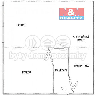 Pronájem bytu 2+kk, 74 m², Praha, ul. Vilímovská - 20
