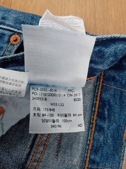 Levi's pánské džíny 501 vel. W33/L32 nové - 20