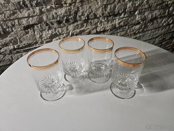 hrací budík , broušené sklo, panenky - 20