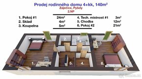 Prodej rodinného domu 4+kk 140m², Zaječice-Pyšely - 20