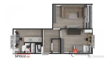 Převod dr. podílu, byty/2+1, 57 m2, Studentská, Jirkov, Chom - 20
