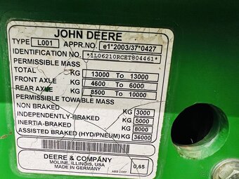 Prodám kolový traktor John Deere 6210R - 20