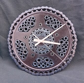 STEAMPUNK RECYCLE ART - PATINOVANÝ KOV - HODINY, ZRCADLA - 20
