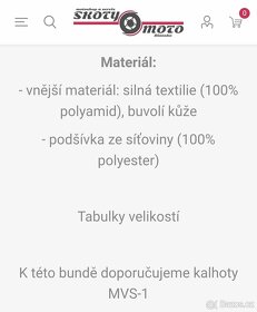 Polo Drive Mohawk MVS-1 kůže / textil bunda na moto V. M - 20