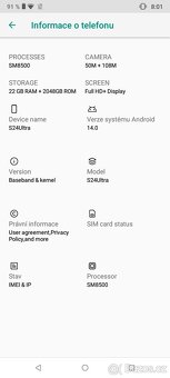 Smatfon S24 Ultra 2TB+RAM 22Gb+2 sim+paměťová katra,NEW - 20