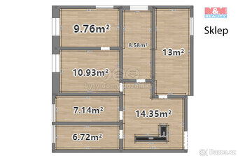 Prodej dvougeneračního rodinného domu, 630 m², obec Lovčice - 20