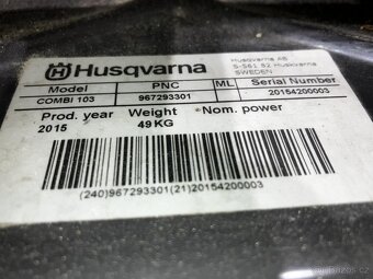 žací ústrojí Combi 103 pro rider Husqvarna 400 series - 20