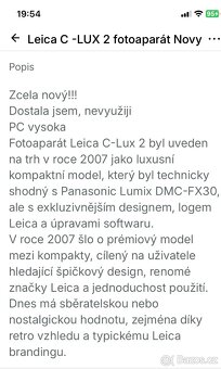 Leica C-Lux 2 foroaparat Novy - 20