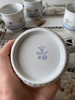 Raritní sada retro hrnků Dubí Czechoslovakia - 375 ml, 6 ks - 20