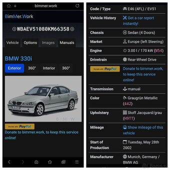 BMW E46 330i Manuál 170kW. Najeto jen 215tis.km - 20