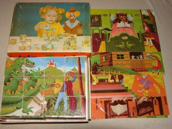 Retro kostky TOFA Abeceda Chemoplast,Tatra stavebnice Seva A - 20