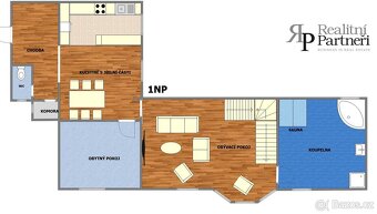 Prodej bytu 4+1 osobní vlastnictví, stará cihlová zástavba,  - 20
